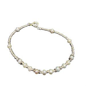 Pearl and Silver Bracelet